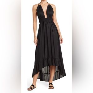 Boho Me Maxi Halter Dress - black size M